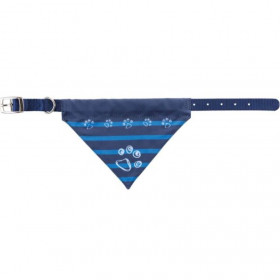 Кучешки нашийник с бандана Trixie Premium collar with neckerchief  Син цвят